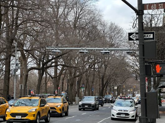뉴욕 센트럴파크 인근 혼잡통행료 카메라./윤주헌 특파원