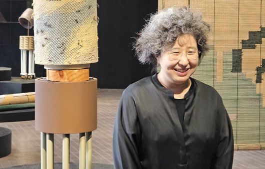 2023년 리움미술관 개인전 언론공개회에 참석한 강서경 작가. /허윤희 기자