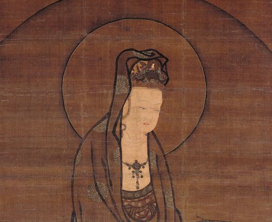 '수월관음도' 상반신을 확대한 부분. /가나아트