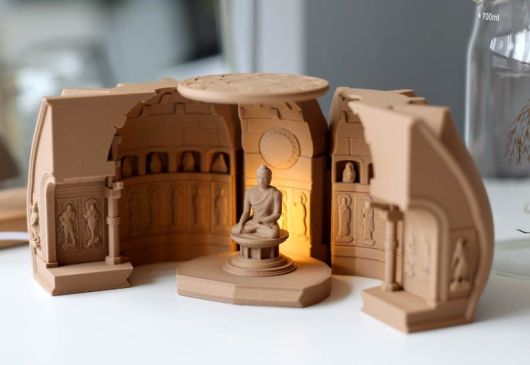 폭발적 인기를 끈 석굴암 조명. /국립박물관문화재단