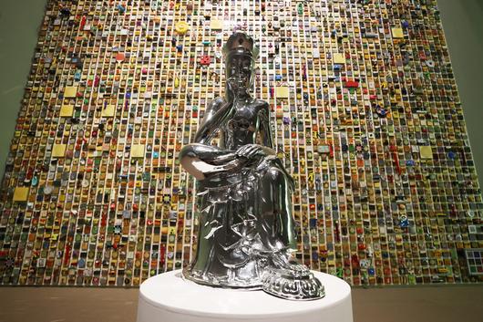 국립현대미술관 서울관 상설전에 전시된 강익중의 '삼라만상'. /연합뉴스