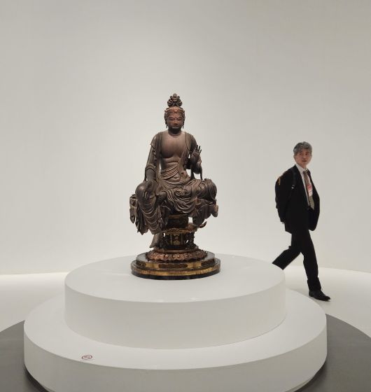 일본 교토 호보다이인 간토쿠지 소장 '반가보살상'. 헤이안시대 8세기 걸작이다. /허윤희 기자