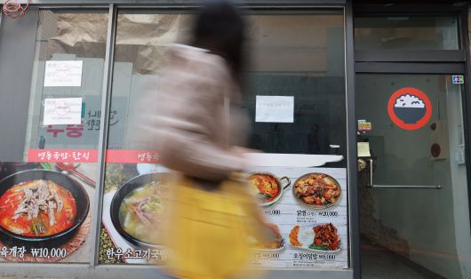 대표적인 서비스 내수 업종인 숙박·음식점업이 통계 집계 이래 전례 없는 장기 불황을 겪고 있다. 통계청에 따르면 2023년 이래 숙박·음식점업 생산지수가 계속 감소했다. 서울 명동 식당이 폐업한 모습. /연합뉴스