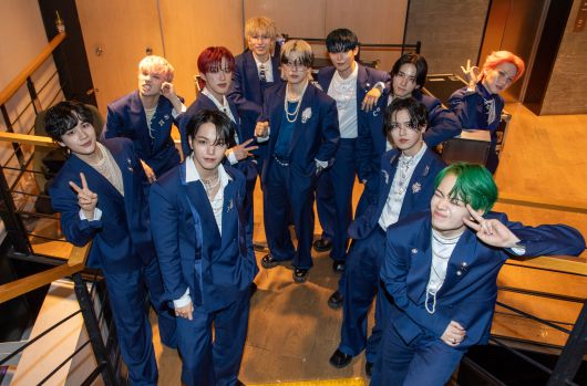 서울 CJ ENM 사옥에서 엠넷 음악방송 '엠카운트다운' 촬영 직후 만난 그룹 JO1./ 조인원 기자