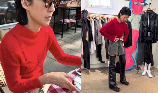 홍진경이 2일 소셜미디어에 올린 사진. 현재는 삭제됐다. /인스타그램