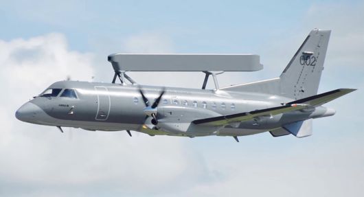 스웨덴 사브의 공중조기경보통제기인 340 AEW&C