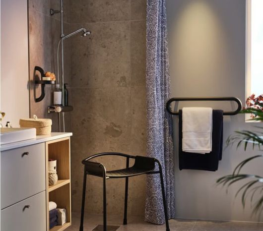 이케아가 출시한 샤워 선반과 의자 등 화장실 전용 컬렉션 베싱엔. /이케아 홈페이지 캡처