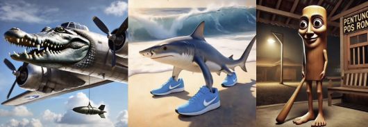 이탈리안 브레인롯 대표 캐릭터들. 왼쪽부터 ‘봄바르딜로 크로코딜로’ ‘트랄랄레로 트랄랄라’ ‘퉁 퉁 퉁 퉁 퉁 퉁 퉁 퉁 퉁 사후르’. /인터넷 캡처