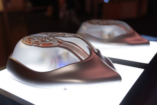 스페인 바르셀로나 피라 몬주익에서 열린 '소나르+D’ 행사에서 공개된 한국 작가 어스토피아의 작품. 조도, 습도 등 센서를 활용해 실시간 환경데이터를 감지하고 이를 기반으로 소리를 만들어내는 인터렉티브 사운드 악기다. /ⓒAndreu Picher García, 아트코리아랩 제공