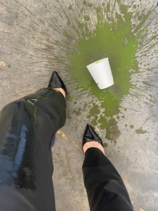 미국 젊은 층 사이 유행 중이라는 ‘말차 스필(#MatchaSpill)’ 챌린지. /인스타그램