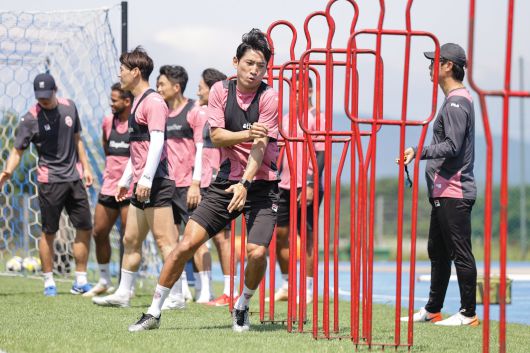 강원도 강릉에서 전지훈련 중인 제주SK FC 선수들./제주SK FC