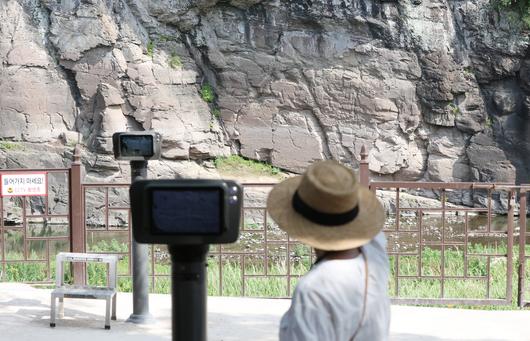 울주 대곡리 반구대 암각화의 최근 모습. /연합뉴스