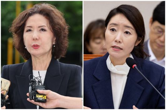 이진숙 교육부 장관 후보자와 강선우 여성가족부 장관 후보자./뉴스1