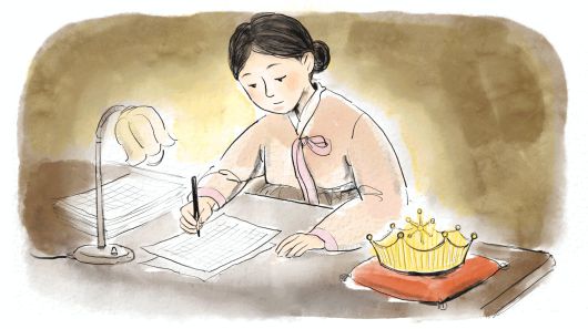 국내 첫 '미스 코리아' 최정원은 1934년 11월 '삼천리'에 소설 '낙동강'을 발표하면서 등단했다. 카프 작가 이갑기와 결혼한 직후였다. 대구에 신방을 차린지 몇주만에 이갑기는 카프사건으로 체포됐다. 역경의 순간에 탄생한 '낙동강'은 '완벽한 리얼리즘'이란 찬사를 받았다. /일러스트=조선디자인랩 정다운