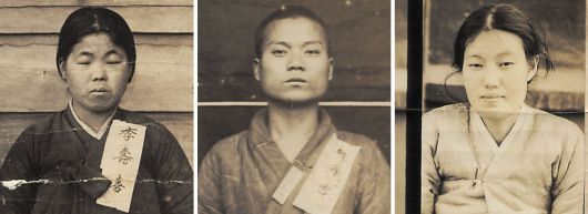 일제가 만든 감시 대상 인물카드 속 인물들. 왼쪽부터 만세 운동에 참여한 배화학당 여학생 이수희, 원주 노림의숙 졸업생 한범우, 노동 운동가 이효정. 요즘 길에서 마주쳐도 이상하지 않을 얼굴들이다. /국사편찬위원회