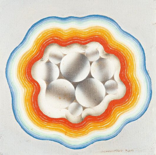 김창열, 1969년경 ‘무제’. 20.5×20.7cm. /국립현대미술관