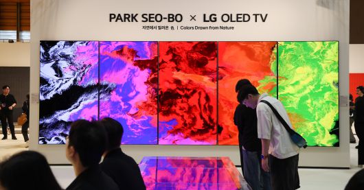 프리즈 서울에서 인기를 끌었던 ‘PARK SEO-BO X LG OLED TV: 자연에서 빌려온 색(色)’ 특별전. /고운호 기자