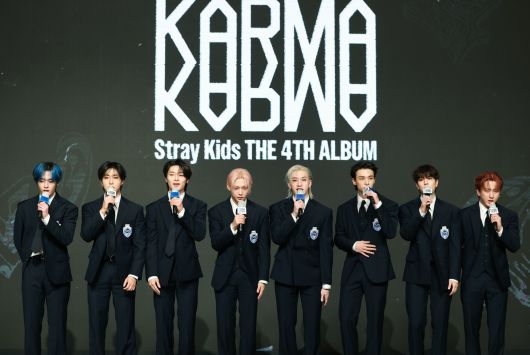 스트레이 키즈(Stray Kids) 리노(왼쪽부터)와 한, 아이엔, 필릭스, 방찬, 현진, 승민, 창빈  2025.8.22/뉴스1