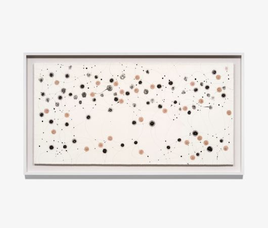 김민정, 'Predestination'(2024). 한지에 혼합매체, 75×145cm. /갤러리현대