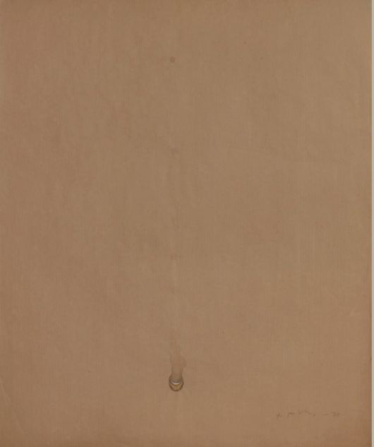 김창열, 물방울, 1978년, 크래프트지에 수채 물감, 73×60cm, 개인소장.