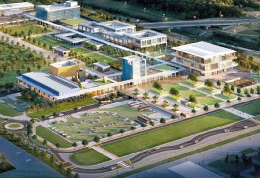 행정중심복합도시건설청세종시 세종동에 건설 중인 ‘국립박물관단지’ 조감도.