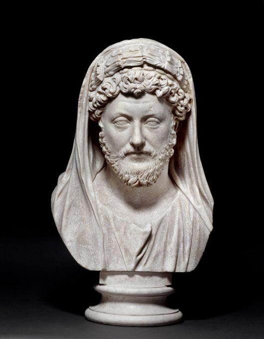 로마 황제 마르쿠스 아우렐리우스의 두상(170~180년).