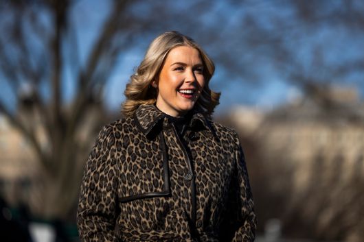 지난 17일 캐롤라인 래빗 백악관 대변인./ EPA연합뉴스