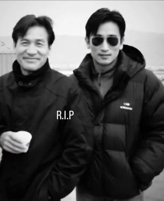 고(故) 안성기와 배우 차인표/차인표 인스타그램