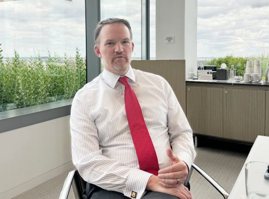 제이미슨 그리어 무역대표부(USTR) 대표가 지난 2024년 워싱턴 DC의 사무실에서 본지와 인터뷰를 하고 있다. /워싱턴=김은중 특파원