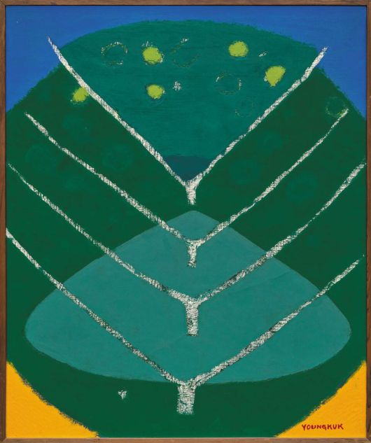 유영국, ‘Work’(1981). 캔버스에 유채, 73×61㎝. /서울시립미술관