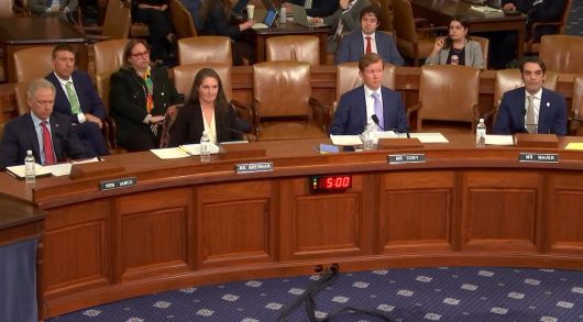 13일 미 하원 세입위원회 무역소위 회의에서 한국 등의 디지털 규제를 겨냥한 청문회가 열리고 있다. /미 하원 세입위원회