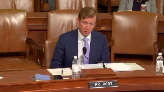 나이절 코리 아시아정책연구소(NBR) 비상근 펠로가 2026년 1월 13일(현지시각) 열린 미 하원 세입위원회 청문회에서 전문가 자격으로 출석해 발언하고 있다. /미 하원 세입위원회 유튜브