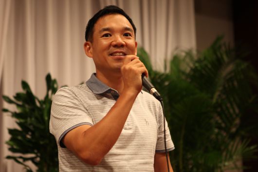 고(故) 김정주 넥슨 창업자 유족은 6조원대의 막대한 상속세를 납부했다. 사진은 김 창업자가 2012년 대구 게임업체 KOG에서 열린 사내 강연에 참석한 모습이다./넥슨 제공