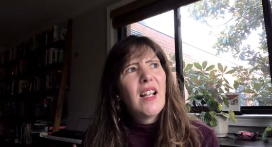 매가(MAGA·미국을 다시 위대하게) 운동의 사상적 뿌리를 파헤친 책 '퓨리어스 마인즈: MAGA 뉴 라이트의 탄생'을 쓴 로라 필즈 브루킹스연구소 비상근 펠로가 본지와 화상 인터뷰를 하고 있다. /워싱턴=김은중 특파원