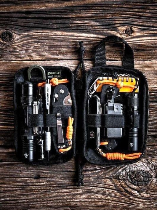 생존 파우치를 꾸리고 관리하는 것도 EDC문화의 한가지 요소다 /핀터레스트