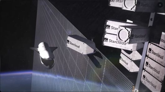 우주 AI 데이터센터 상상도. /스타클라우드