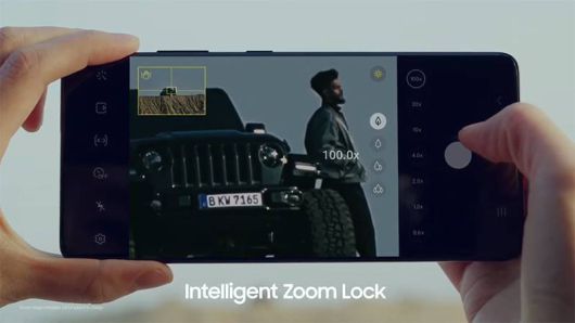 카메라 성능 자체는 전작과 크게 변함이 없다. 예시는 100배 줌으로 알려진 '스페이스 줌' 기능. 출처=삼성전자.