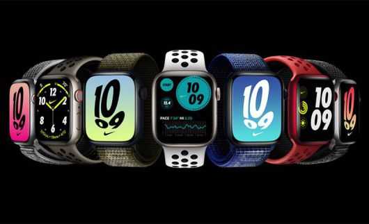 애플워치 시리즈 8는 45mm 및 41mm가 출시되며, 애플워치 SE는 44mm 또는 40mm로 출시된다. 출처=애플코리아