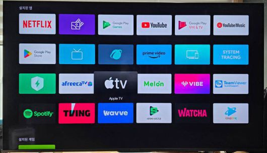 안드로이드 TV 운영체제를 탑재한 더함의 'UG651QLED' TV