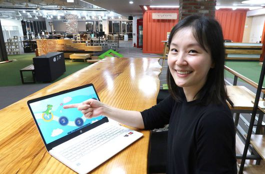 잼재미AR을 소개하는 김정은 대표 / 출처=IT동아