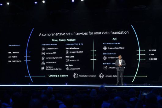 AWS의 데이터 기반 모델에 대한 전반적인 개요도 / 출처=IT동아