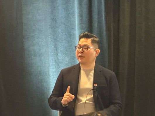 미국 휴스턴에서 열린 3D익스피리언스 월드 2025에서 혁신 사례 발표에 나선 이강규 에니아이 테크리드 / 출처=IT동아