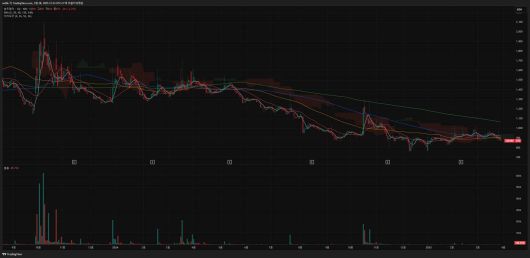 솔트웨어(종목 코드 : 328380)의 주가 흐름을 보여주는 일봉 차트 / 출처=트레이딩뷰
