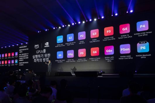 아마존은 최신 서버에 자체 칩 비중을 늘리면서도, 엔비디아 블랙웰 등 최신 GPU 지원도 신속히 진행 중이다 / 출처=IT동아