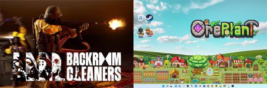 하이퍼센트가 개발 중인 백룸클리너스(좌)와 오어플랜트 / 출처=하이퍼센트