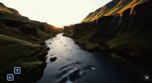 인공지능이 생성한 세계를 키보드, 마우스 등을 활용해 자유롭게 둘러볼 수 있다 / 출처=구글