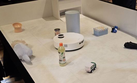 다양한 장애물이 있는 상황에도 그 사이를 지나가며 청소를 계속한다 / 출처=IT동아