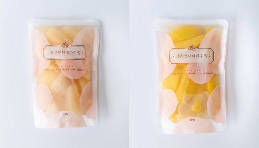 삼중 포장 특허 기술로 복숭아 가공품을 유통하는 새뜸 / 출처=새뜸