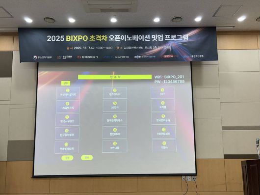 2025 BIXPO 초격차 오픈이노베이션 밋업 현장 / 출처=SBA