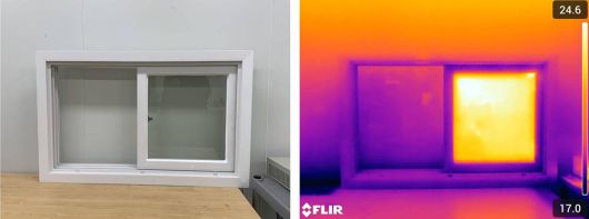 아이테드의 투명 발열 유리 / 출처=아이테드